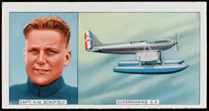 Aviation History Images Drucke: Schofield / Supermarine S6