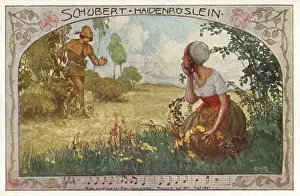 Famous Classical Musicians Drucke: Schubert / Heidenroslein