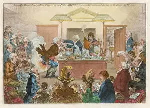 Verwandte Bilder Drucke: Wissenschaft / Gillrays Satire