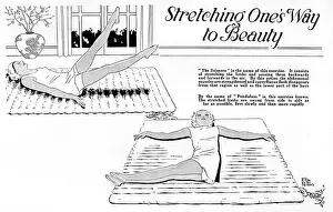 Stretching Exercises For Women Drucke: Scissors and Pendulum - Exercise regime for 1927