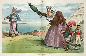 Puck Magazine Art Drucke: Still scolding