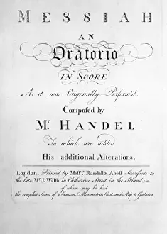 Die Partitur von Handels Messias