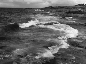 Fishing Village Landscape Drucke: Scottish Coastline