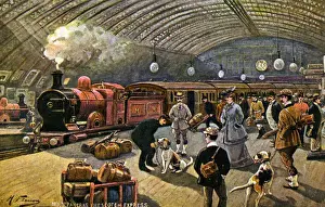 St Pancras Station History Drucke: The Scottish Express