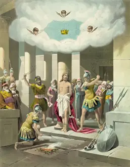 Bible Art Prints Drucke: The scourging of Christ