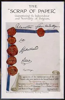World War I Diplomacy Drucke: The Scrap of Paper