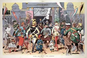 Puck Magazine Cartoons Online Drucke: Second call for the peace congress