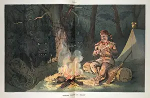 Puck Magazine Cartoons Online Drucke: Seeing things at night