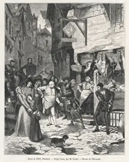 19th Century Street Scene Drucke: Seigni Jean / Jester