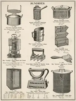 Kitchen Equipment Drucke: A selection of kitchen sundries