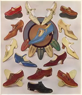 Auswahl von Schuhen 1930