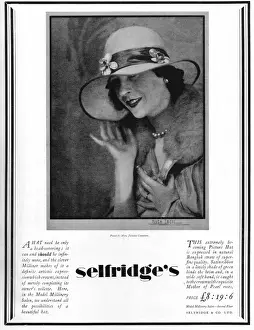 Selbstridges hat ein Werbeschild aus dem Jahr 1927
