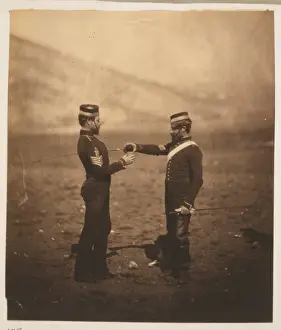 Crimean War Soldiers Drucke: Two sergeants, 4th Light Dragoons