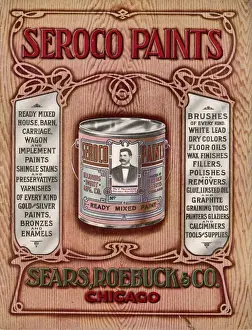 Advertising From The Past Drucke: Seroco Paint Advert / 1908