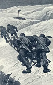 Ernest Shackleton / Schlittenfahren / 1908