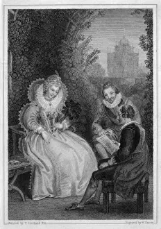 English Literature Historical Figures Drucke: Shakespeare & Elizabeth