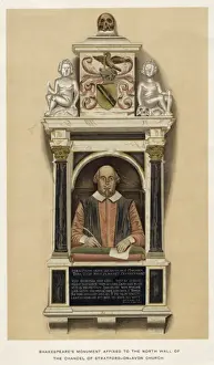 William Shakespeare Statue Drucke: Shakespeare / Monument / Col
