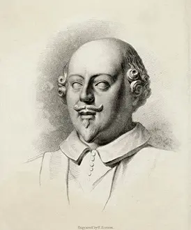 William Shakespeare Images Drucke: Shakespeare / Scriven / Bust