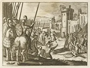 Historical Bible Events Drucke: Sheba Rebels