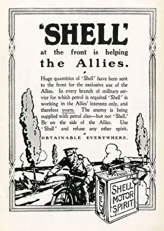 Schellenaussage an der Vorderseite des Schals, 1914