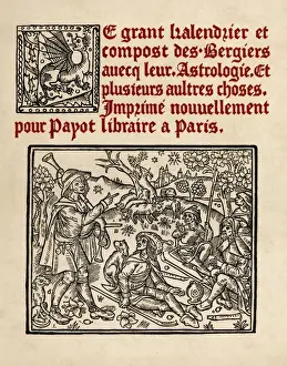 French Countryside Paintings Drucke: Shepherds in the Fields