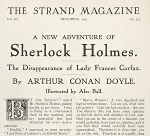 Sherlock Holmes Drucke: Sherlock Holmes am Strand