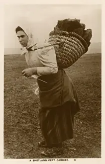 Ein Schottischer Torfträger