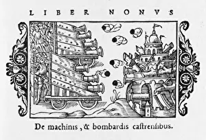Military History Drucke: Shielded Artillery 1555