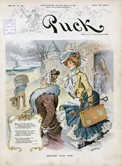 Puck Magazine Cartoons Online Drucke: Shifting their camp