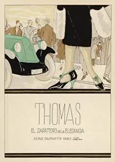 Vintage Shoe Advertisement Drucke: Shoes by Thomas