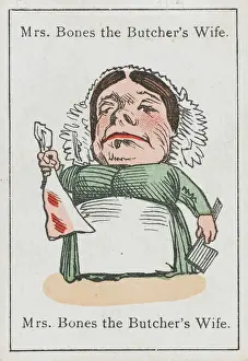 Mary Evans Prints Online Sale Drucke: Shops / Butcher / Mrs Bones
