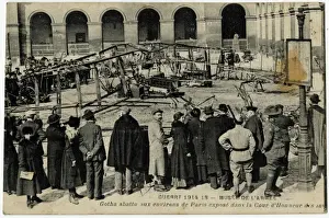 World War I Events Drucke: Shot-Down Gotha