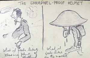 Great War Military Equipment Drucke: The Shrapnel-proof Helmet