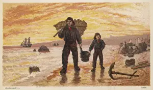 Fishing Village Life Drucke: Shrimpers and Catch