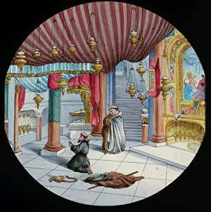 Coloured Lantern Slides For Sale Drucke: Shrine of the Nativity