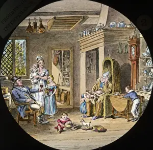 Lantern Slide Collection Drucke: Sickness and Repentence