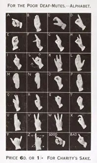Sign Language Alphabet Drucke: Sign Language - The Alphabet