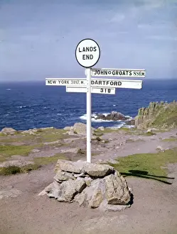 Schild an Lands Ende in Kornwall