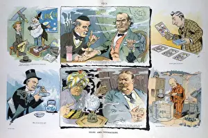 Vintage Cartoon Humor Drucke: Signs and divinations