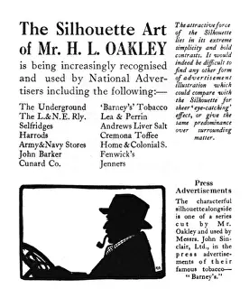 London Underground History Drucke: The Silhouette Art of H. L. Oakley