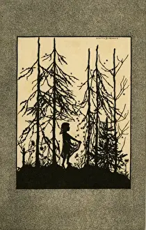 Silhouette Art Drucke: Silhouette. Der Sterntaler