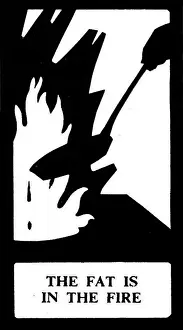 Oakley Lawrence Artwork Drucke: Silhouette, The Fat is in the Fire