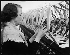 Lancashire Industrial Heritage Drucke: Silk Worker in Burnley