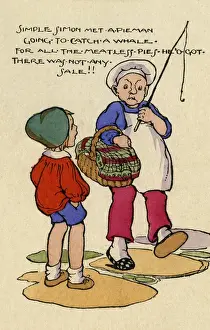 Historical Nursery Rhymes Drucke: Simple Simon met a pieman