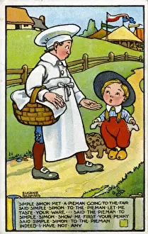 Einfacher Simons traf einen Pizzabäcker