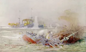 Falklandinseln Drucke: Untergang der Scharnhorst