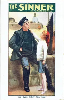 Vintage Theatrical Prints Drucke: The Sinner by C Watson Mill