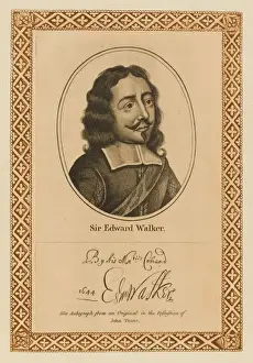 English History Figures Drucke: Sir Edward Walker