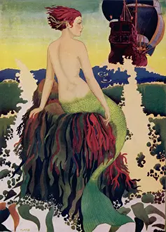 Fantasy Sea Creatures Drucke: THE SIREN