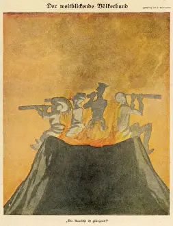 Sitzen auf Vulkan